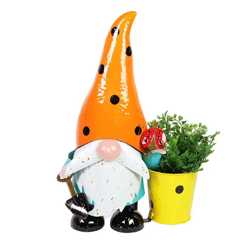 Exhart Metal Multi-color 23 in. Gnome Garden Statue