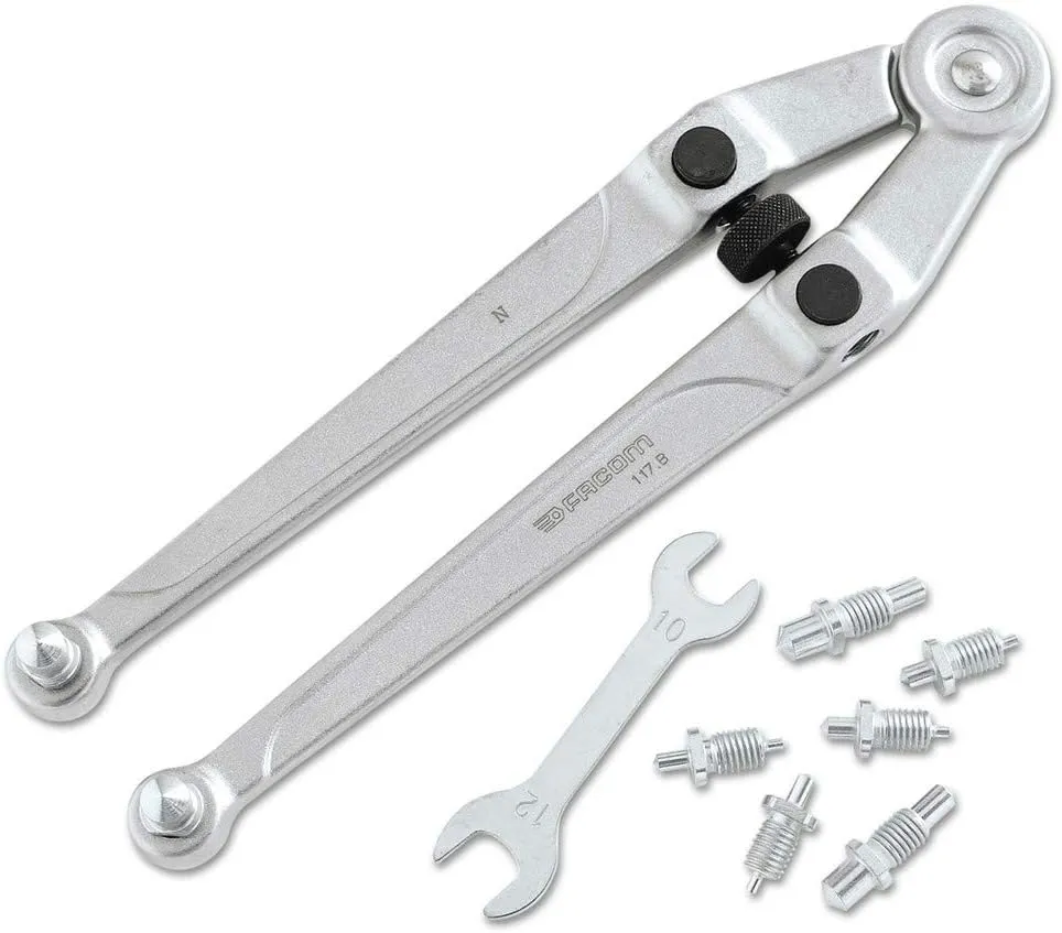 Face Spanner Wrench - Proto® Facom Face Spanner Wrench, Round, 9-Inch, FA-117.B