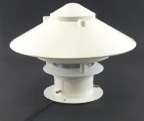 Focus Industries® 7W LED MR16 80° VWFL, Cast Alum 3 Tier Pagoda 10", Deck Pedestal Lighting, White Gloss