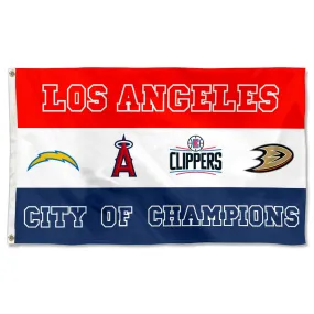 Fyon City of Los Angeles Champions Sports Fans Team Flag   banner