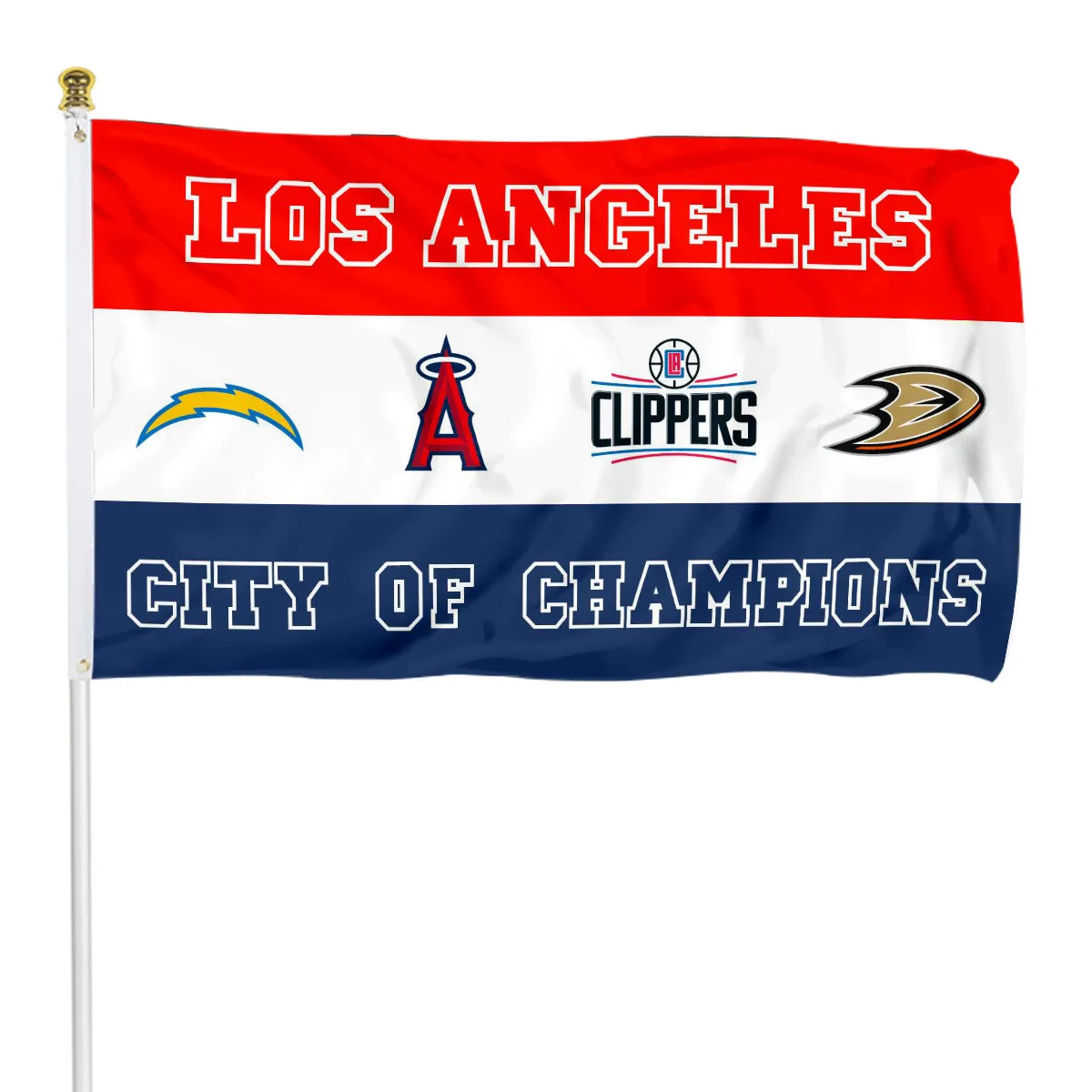 Fyon City of Los Angeles Champions Sports Fans Team Flag   banner