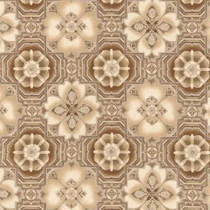 Geometric Fabric RK La Scala Metallic Brown 5357