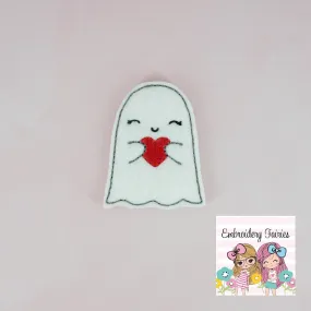 Ghost Love File - Halloween Feltie File - Embroidery Digital File - Machine Embroidery Design - Embroidery File - Feltie File