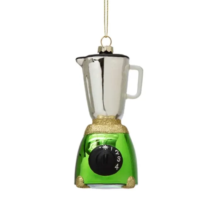 Glass Green Blender Ornament