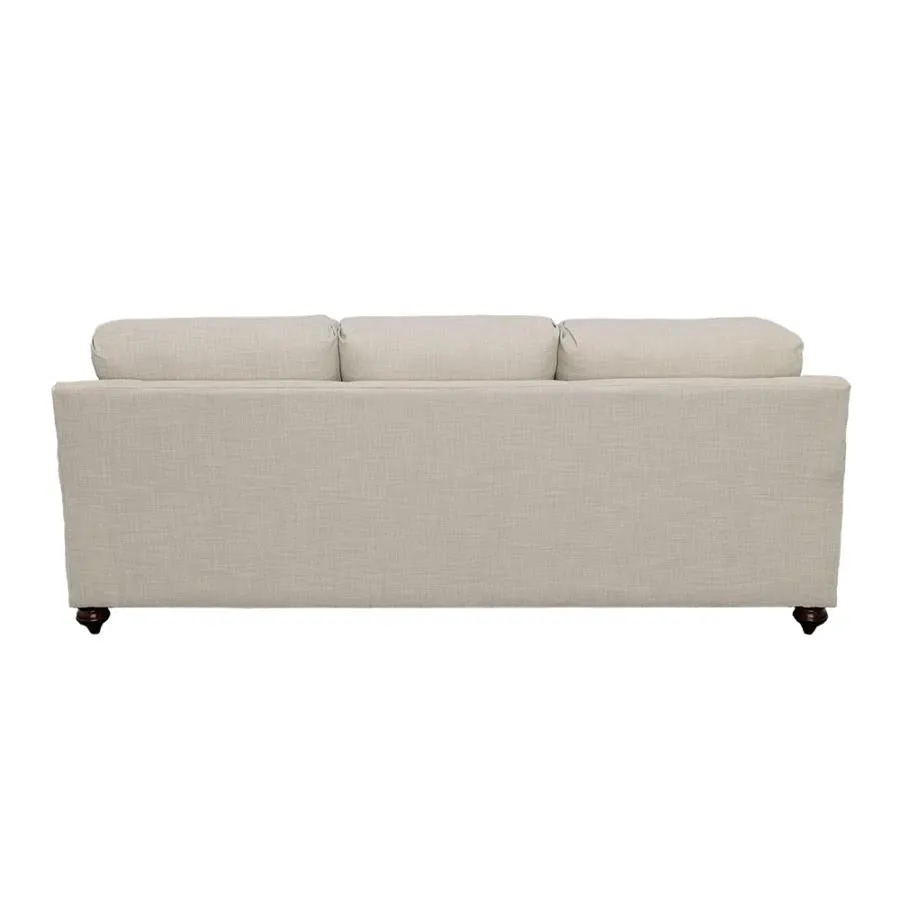 Glenn Recessed Arms Sofa Light Gre