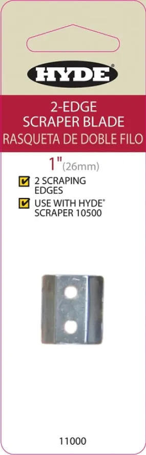 Hyde 11000 Scraper Blade, 2-Edge Blade, 1 in W Blade, HCS Blade :CD: QUANTITY: 1