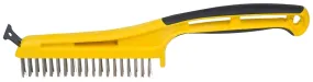 Hyde 46810 Stripping Brush, 1 in L Trim, Stainless Steel Bristle, 5-1/4 in W Brush :EA: QUANTITY: 1