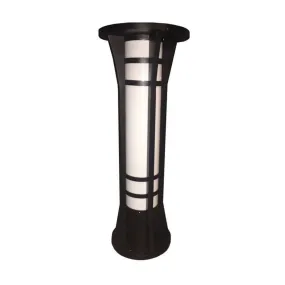 industrial Solar LED Bollard Light Dual Colour in Black (ø300mmx800mm) Solar Lighting Direct