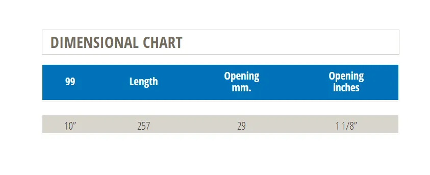 Irega 99 10" Adjustable Wrench