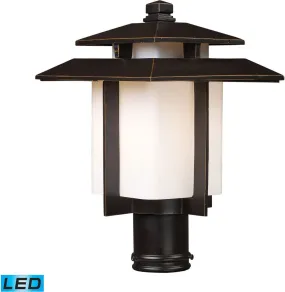 Kanso 1 Light Outdoor Led Pier Mount In Hazlenut Bronze