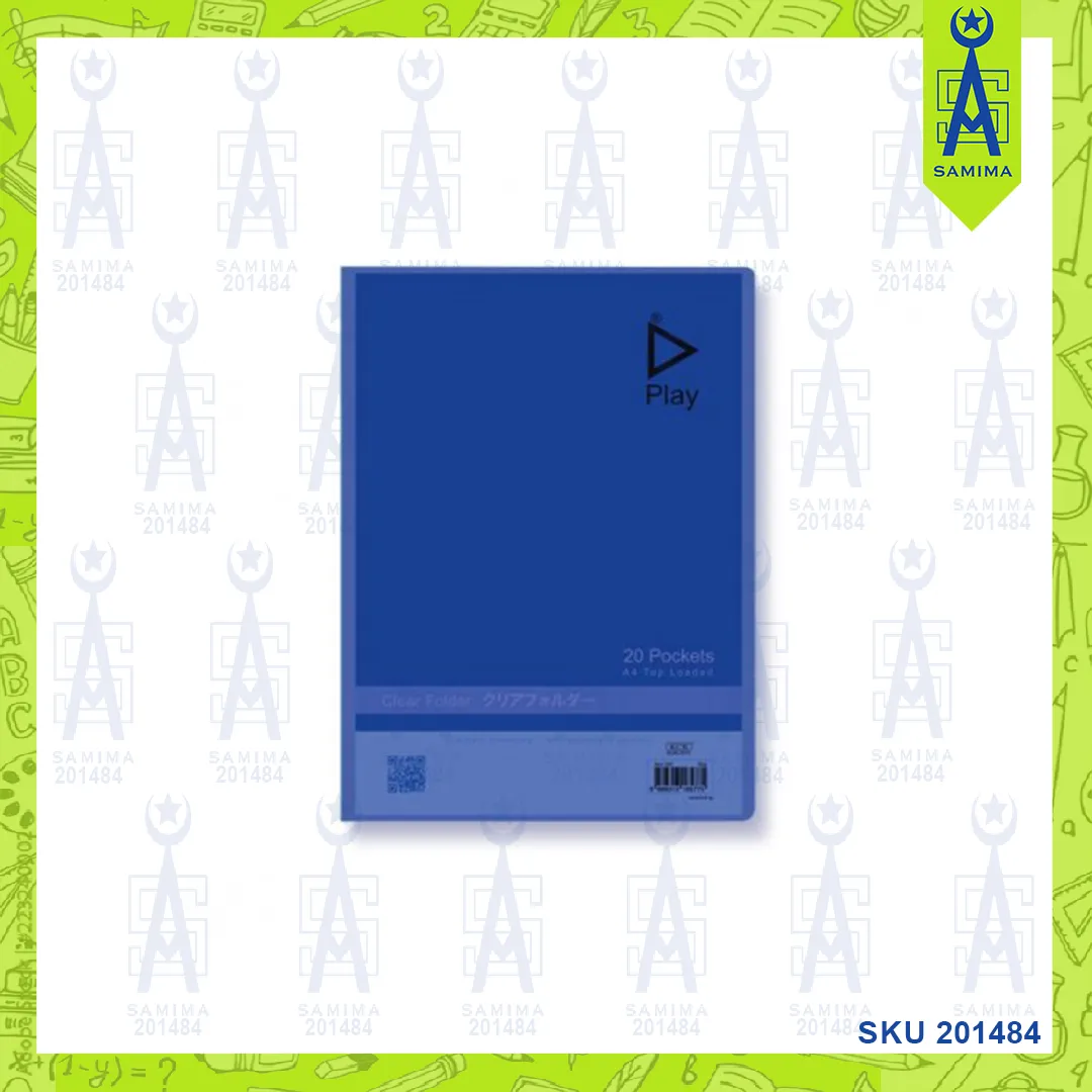 KCK PLAY CLEAR BOOK 20P BLUE