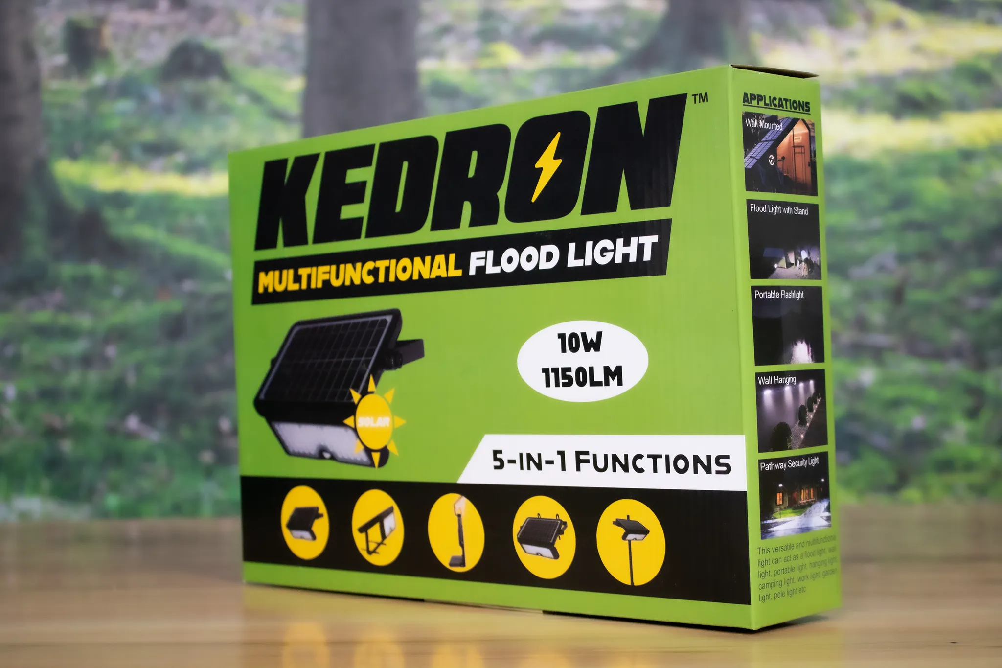 Kedron Solar Powered Multifunction LED Light 10W *NEW*