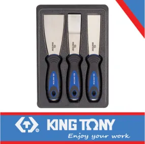 King Tony Bolster Scraper Set Stainless/S 3Pc