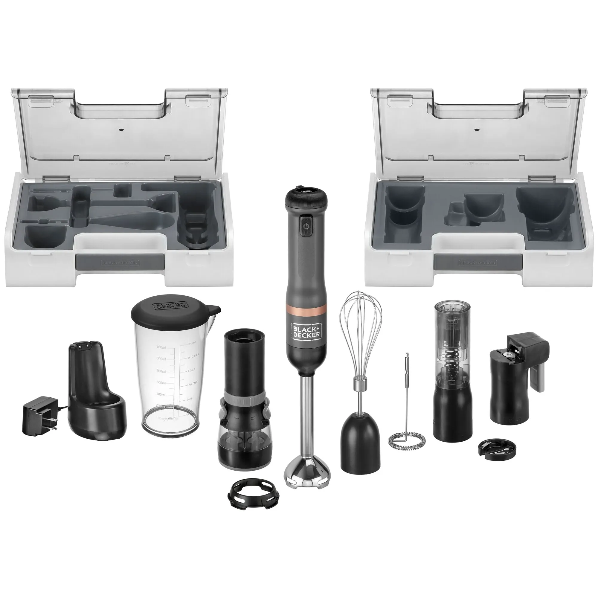 kitchen wand™ Cordless Blender 6 in1 Kitchen Multi-tool, Grey