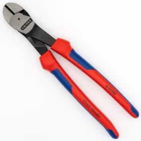 Knipex 74 22 250 10" High Leverage Angled Head Diagonal Cutters with Comfort Grips