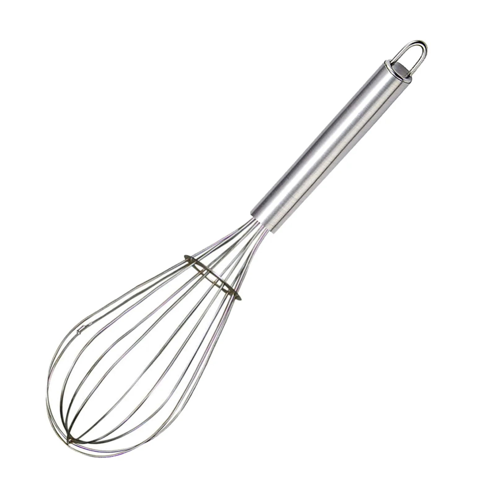 Kuber Industries 2.5 MM 3 Pieces Stainless Steel Hand Blender Mixer Froth Whisker Latte Maker for Milk Coffee Egg Beater Juice,35 cm (Silver) - CTKTC031335