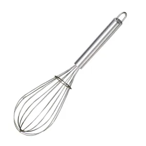 Kuber Industries 2.5 MM Stainless Steel Hand Blender Mixer Froth Whisker Latte Maker for Milk Coffee Egg Beater Juice,35 cm (Silver) - CTKTC31332