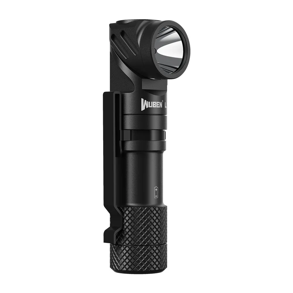 L1 2000 Lumens Flashlight - Dual Light Sources Flashlight with 180° Rotating Head