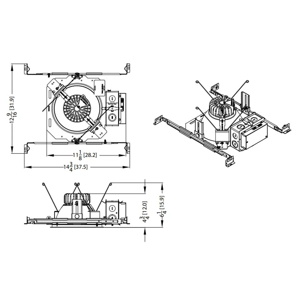 LDN6 Commercial LED Downlight, 2600 Lumens, 30K|35K|40K|50K - Reflector Sold Separately