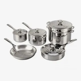 Le Creuset | Signature Set 10 Pc Stainless Steel