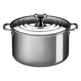 Le Creuset Stainless 3-Ply Stockpot with Lid