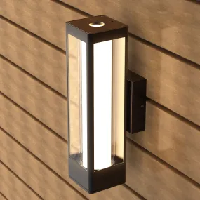 LED Outdoor Wall Sconce, Matte Black Finish, 12W, ETL Listed - Wet Location, Dimmable