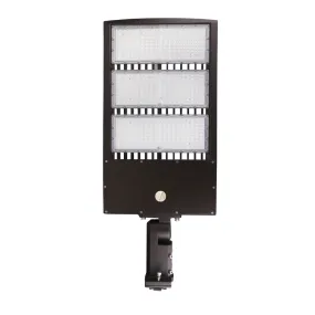 LED Pole Lights With Photocell 450 Watt & 20KV Surge Protector, 5700K, Universal Mount, AC100-277V, Bronze, Car Park Lighting - Street Light