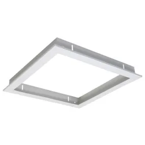 LED Recessed Panel Trim (Plaster Frame) 303 Square Satin White