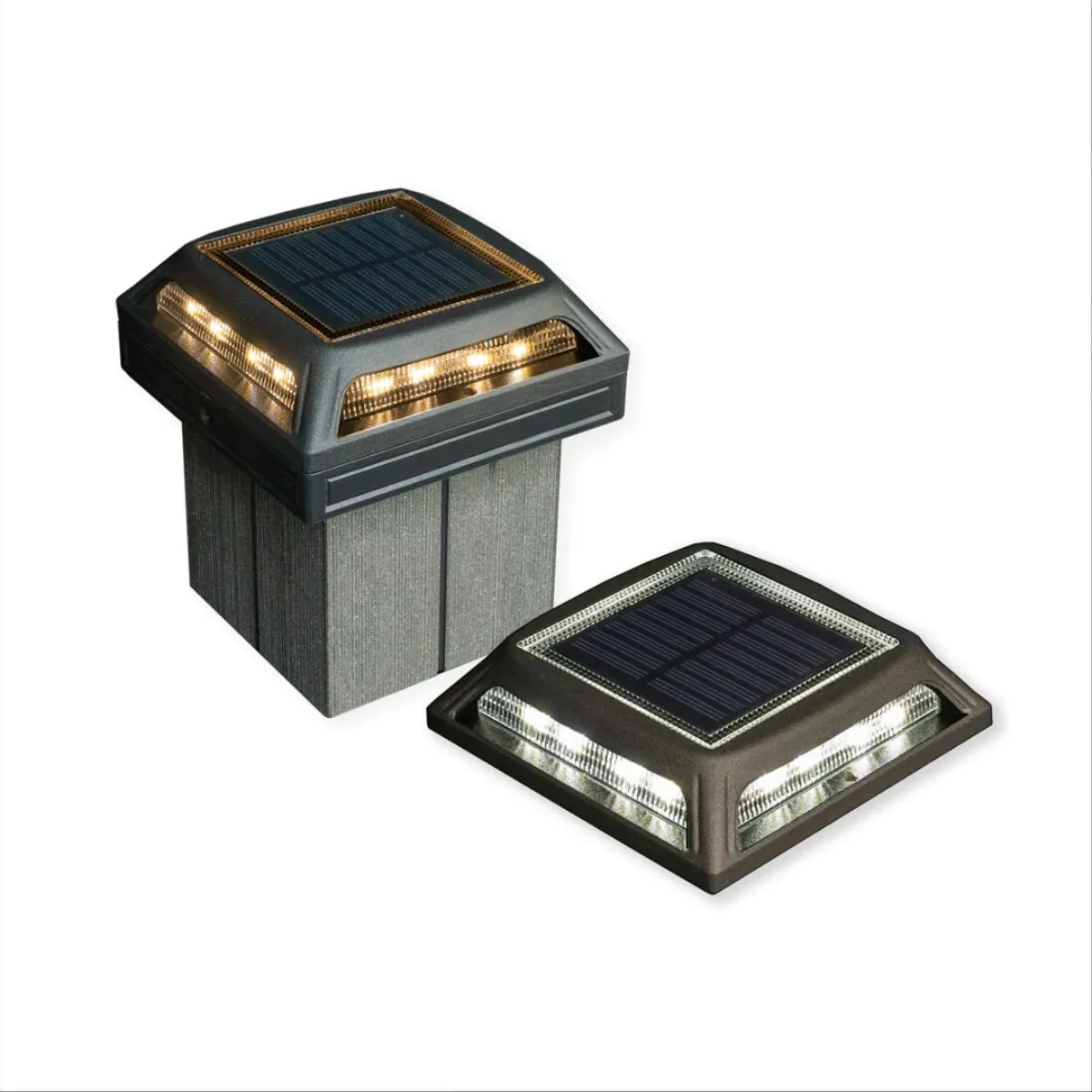 LED Solar Post Cap 5x5 25 Lumens Selectable CCT (Pack Of 2)