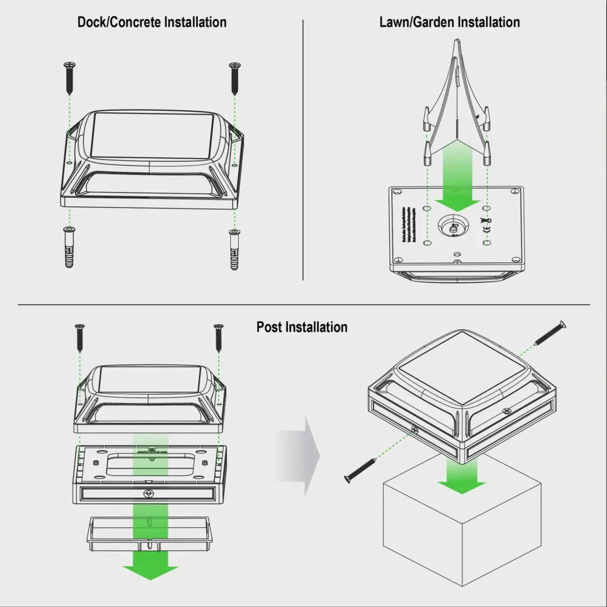 LED Solar Post Cap 5x5 25 Lumens Selectable CCT (Pack Of 2)