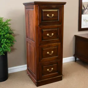 Legacy 4 Drawer File Cabinet - Brown Walnut