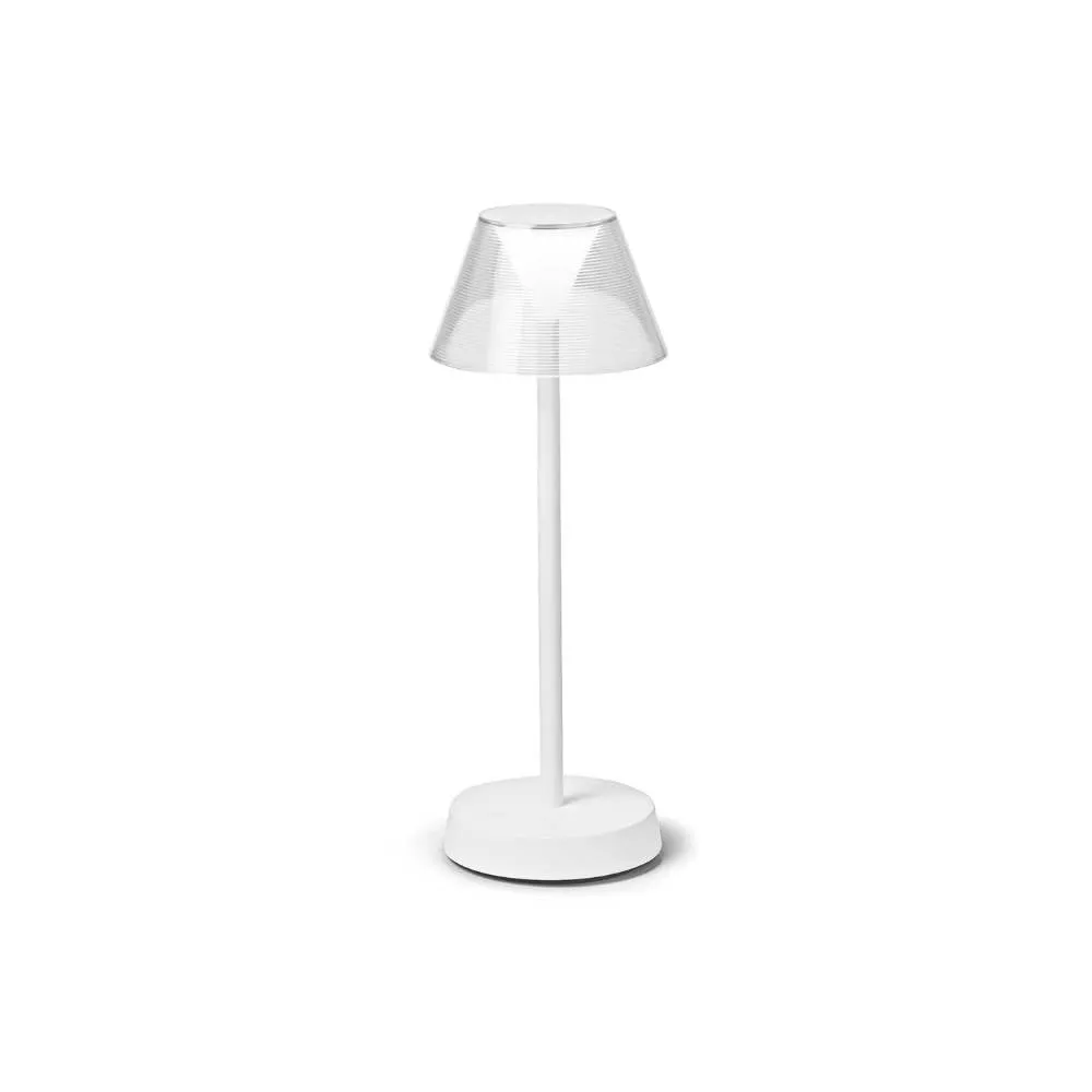 Libby LED Outdoor Table Lamp - White