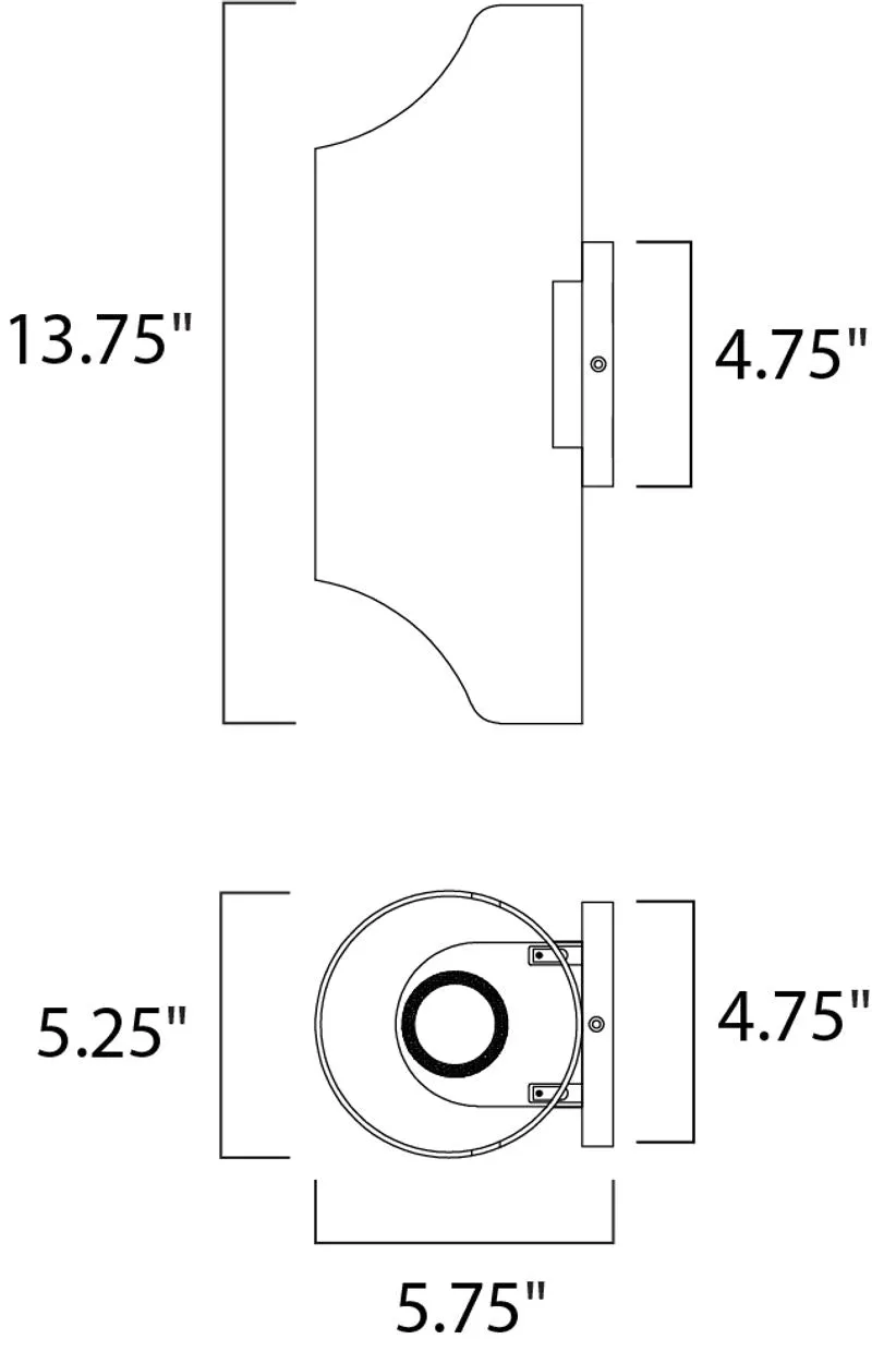 Lightray 5.75" Outdoor Wall Sconce