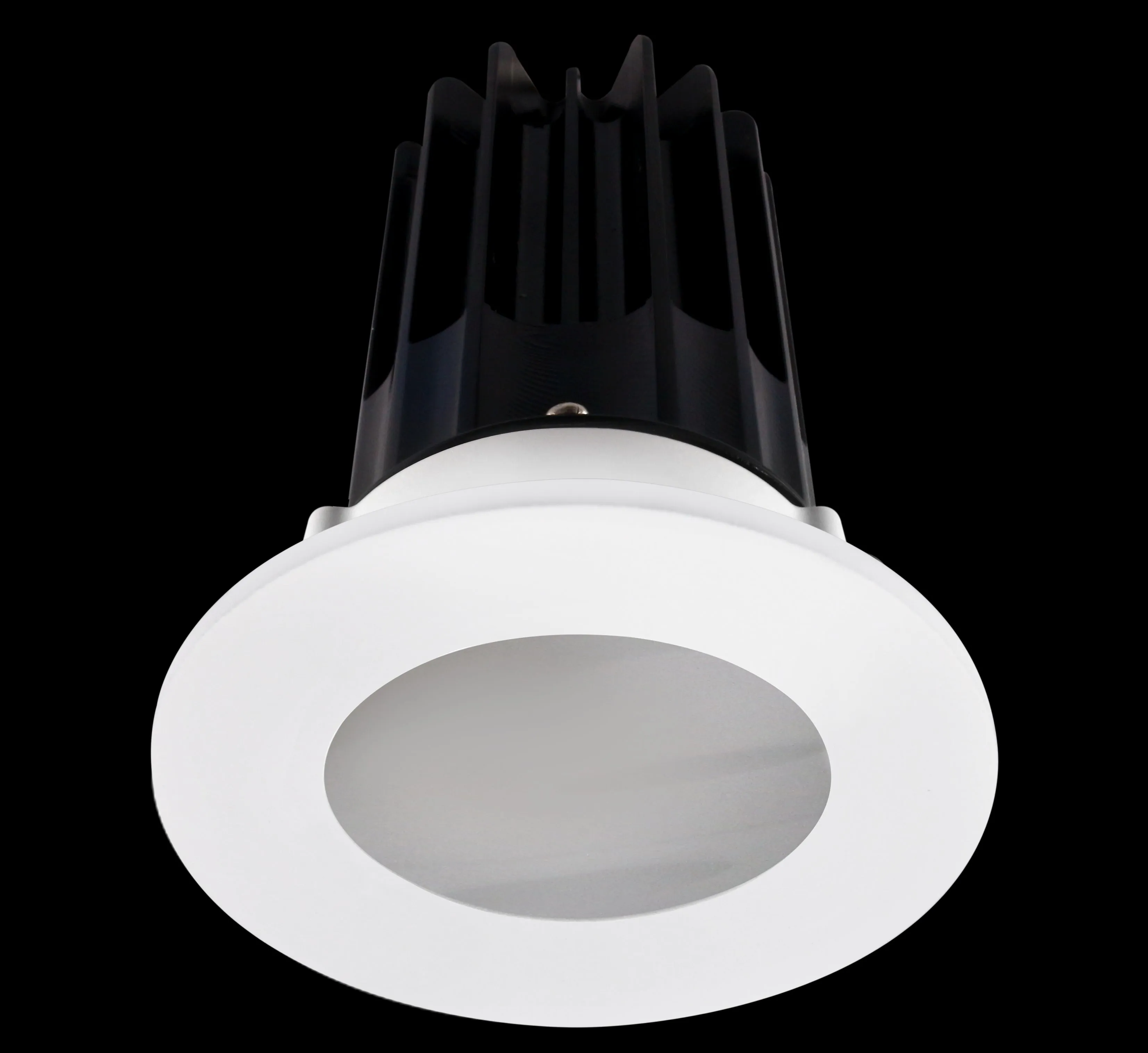 Lotus LED-2-S15W-5CCT-2RRBK-2RST 2 Inch Round Recessed LED 15 Watt Designer Series - 5CCT Selectable - 1000 Lumen - Black Reflector - Shower Trim