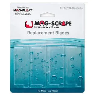 Mag-Float Replacement Large & Large  Scraper Acrylic Blade (4 pack)