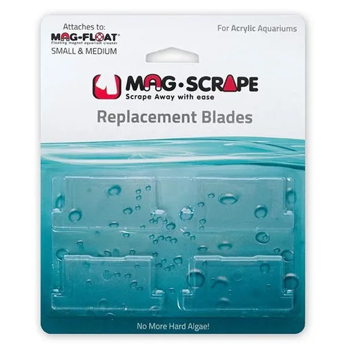 Mag-Float Replacement Small & Medium Scraper Acrylic Blade (4 pack)