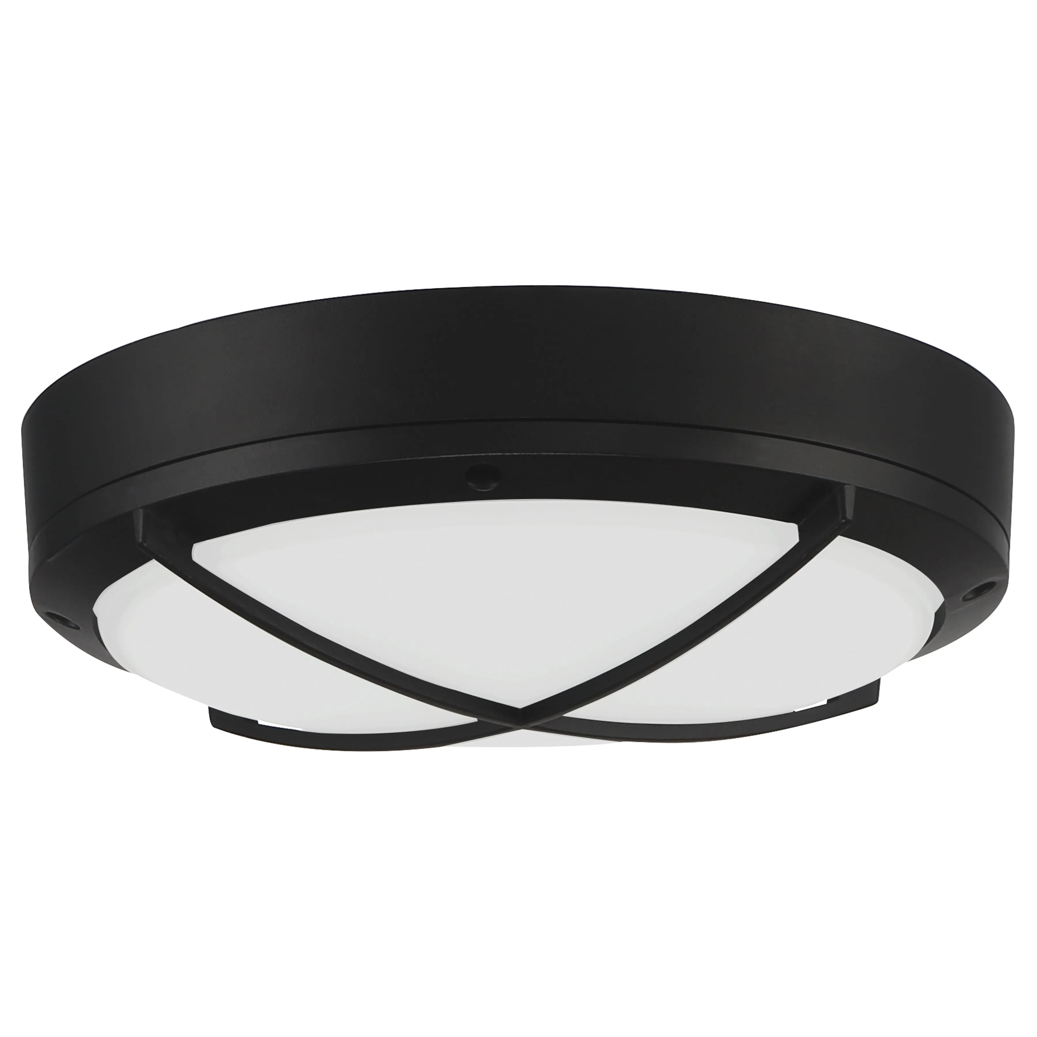 Meridian 11" Dual Voltage 100v-277v Outdoor LED Flush Mount Light