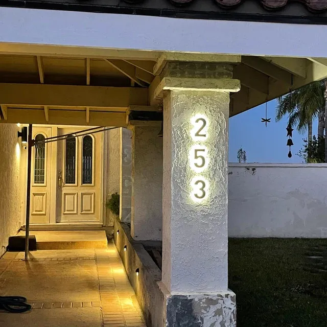 Metal 3D Outdoor Numbers