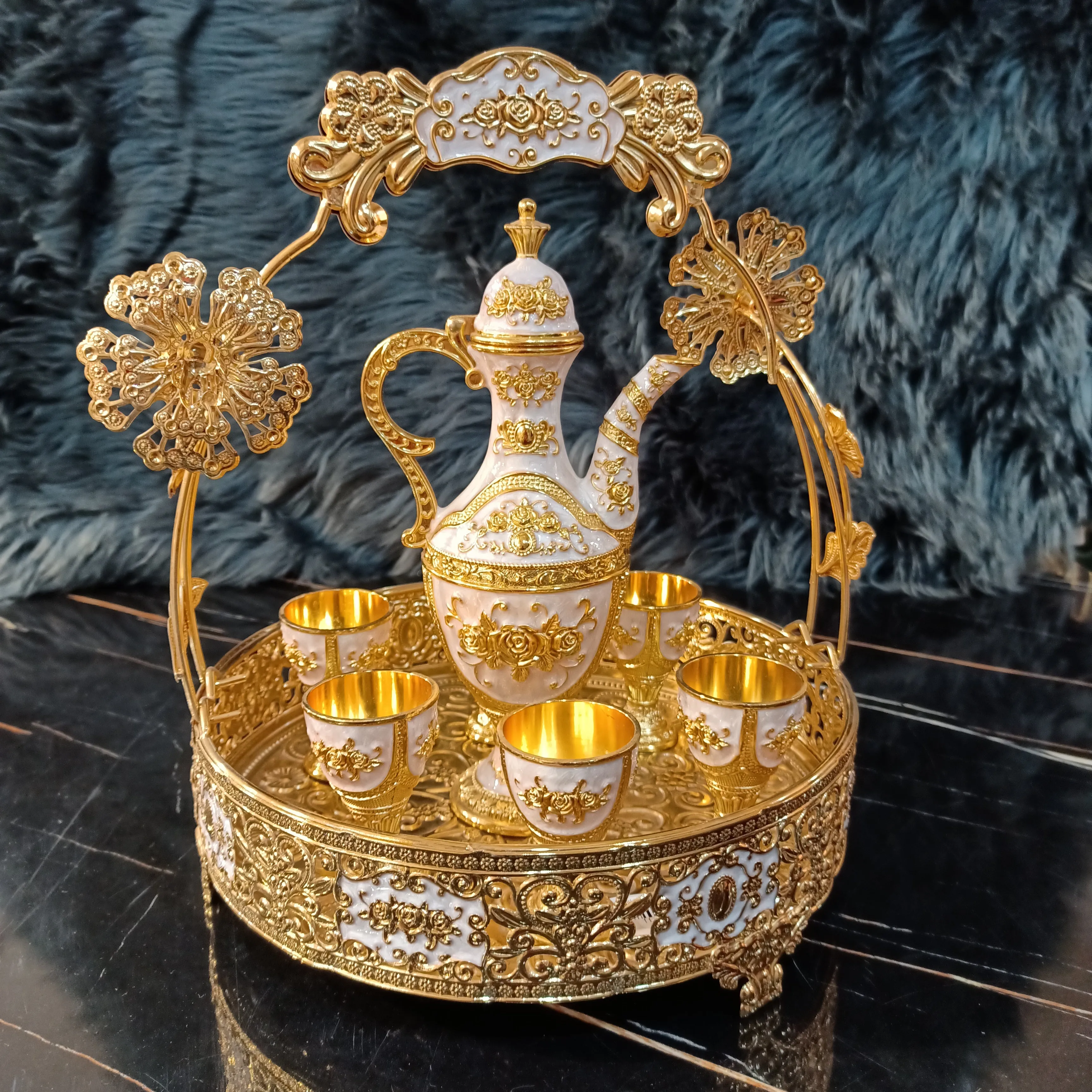 Metal Turkish Kehwa Set