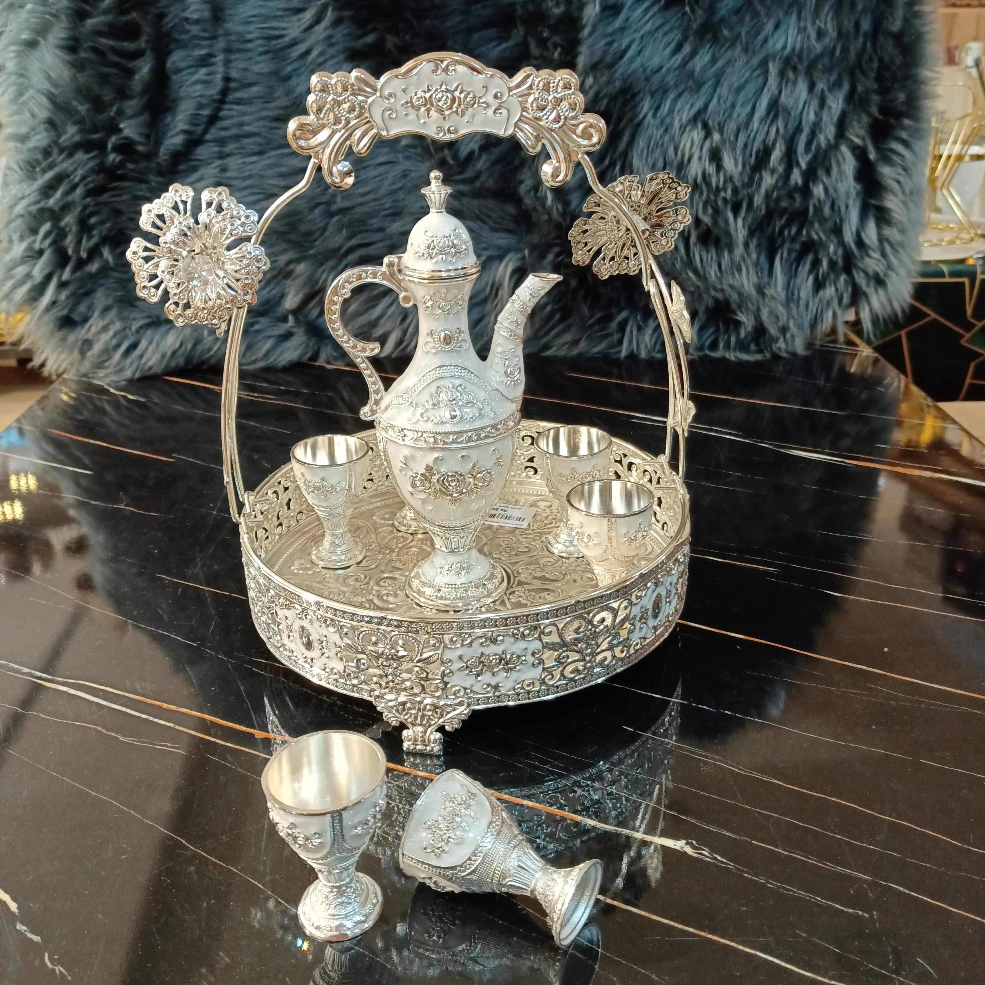 Metal Turkish Kehwa Set