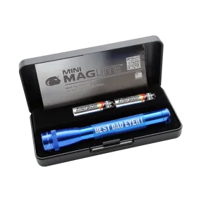 Mini Maglite Xenon 2AA - Best Dad Ever - Blue