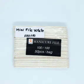 Nail File - Mini File White 100/100