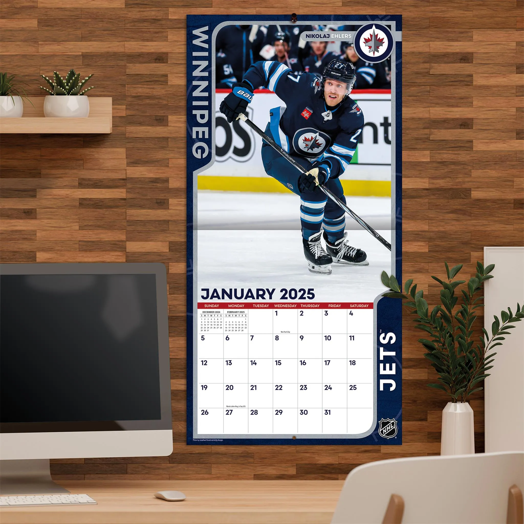 NHL Winnipeg Jets Wall 2025 Calendar - Online Exclusive