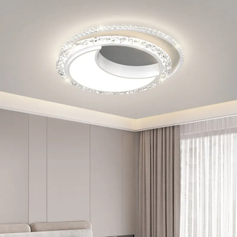 Nordic Bedroom Recessed Led Ceiling Lights Post-modern Luxury Crystal Creative Living Room Fashion Loft Decor Restaurant Lamp