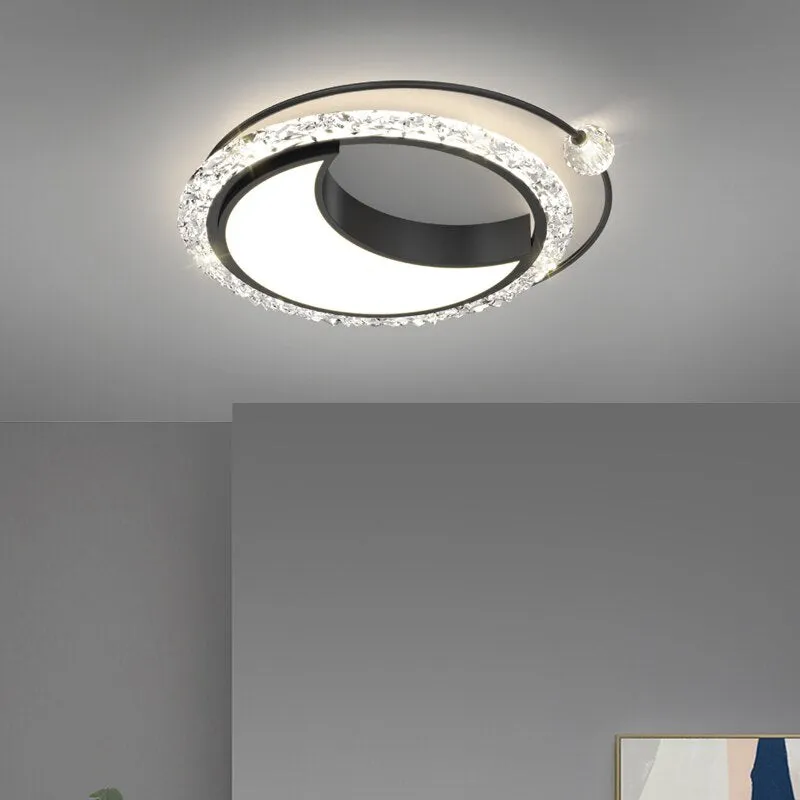 Nordic Bedroom Recessed Led Ceiling Lights Post-modern Luxury Crystal Creative Living Room Fashion Loft Decor Restaurant Lamp