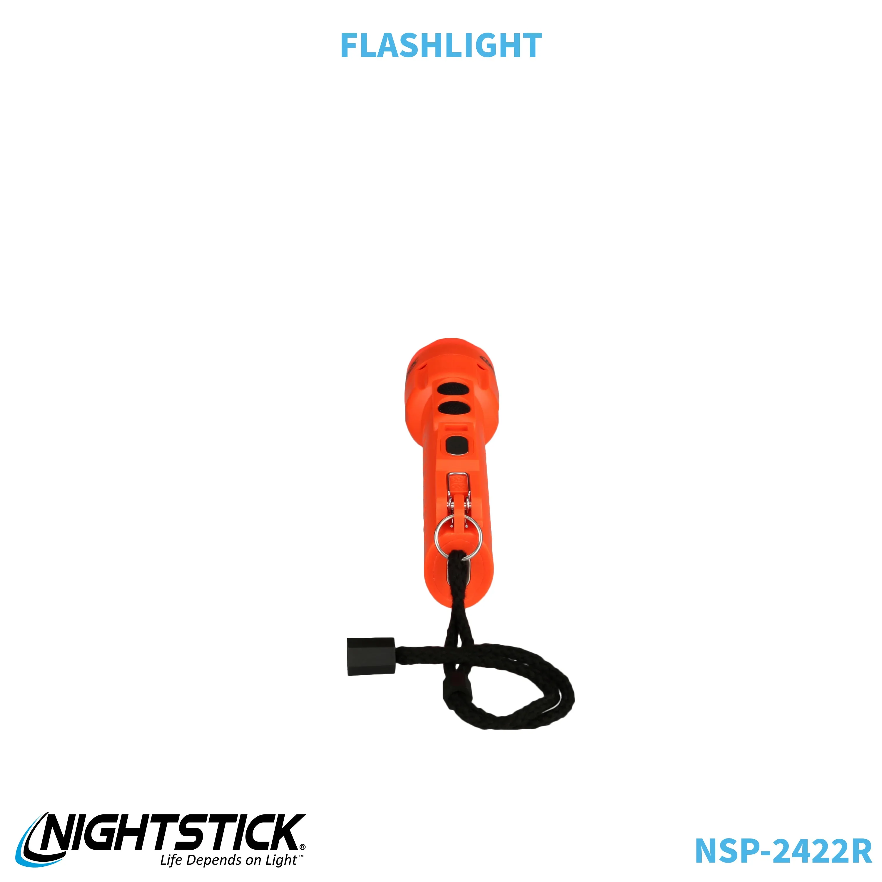 NSP-2422R: Dual-Light Flashlight w/Dual Magnets