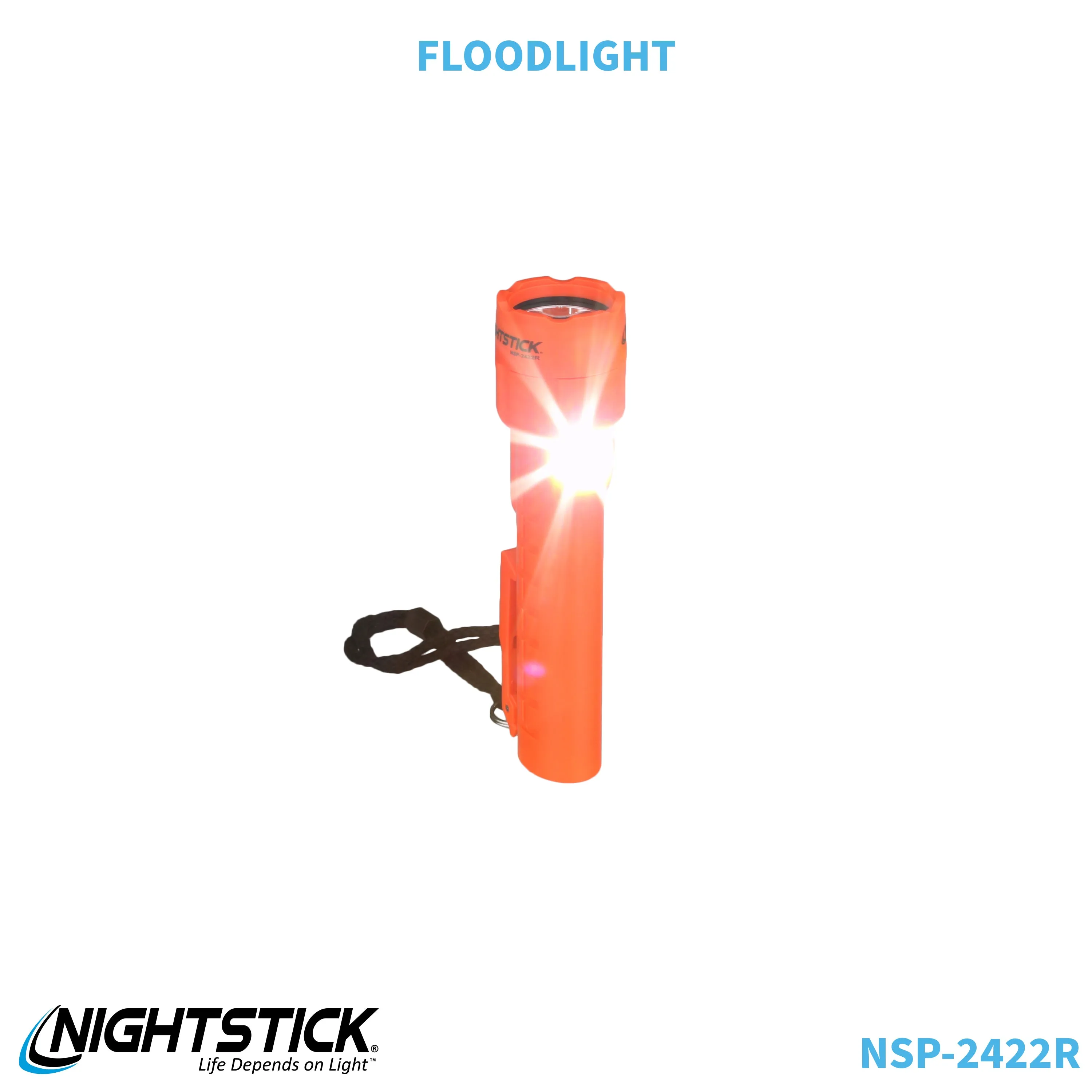 NSP-2422R: Dual-Light Flashlight w/Dual Magnets