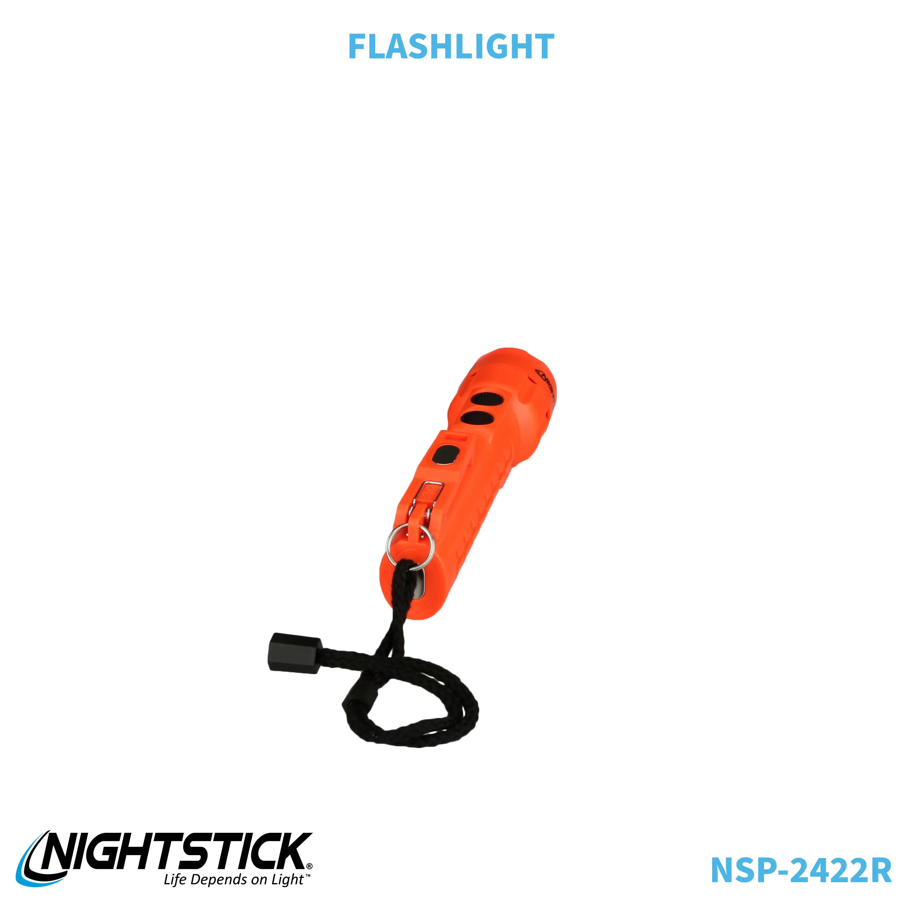 NSP-2422R: Dual-Light Flashlight w/Dual Magnets