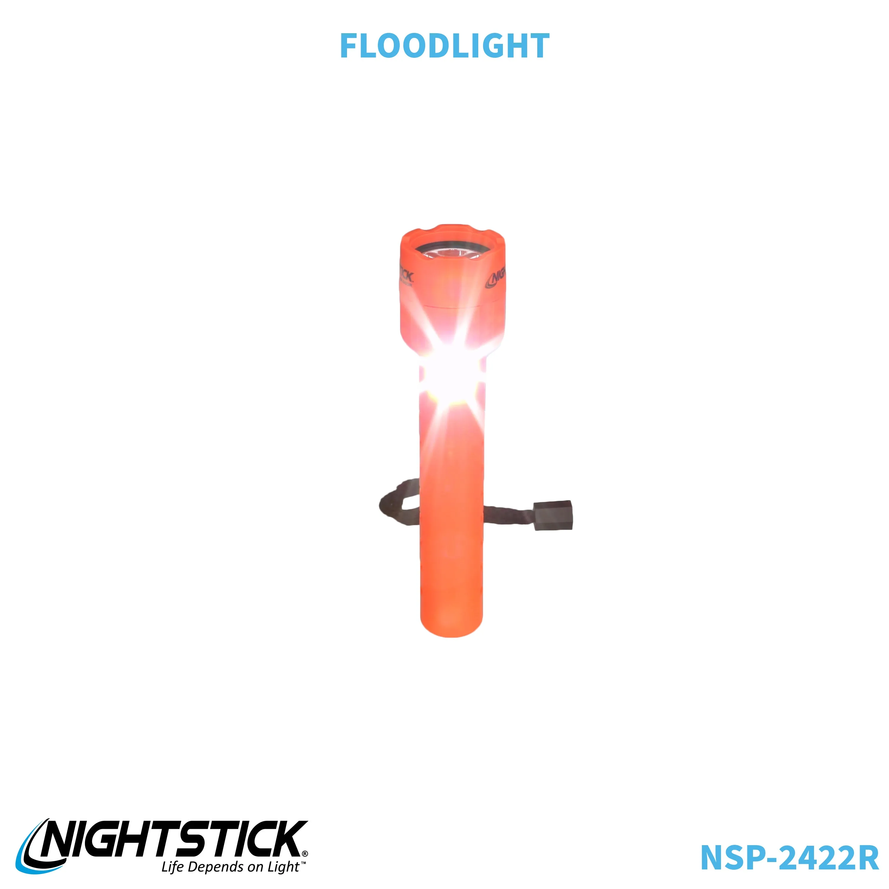 NSP-2422R: Dual-Light Flashlight w/Dual Magnets