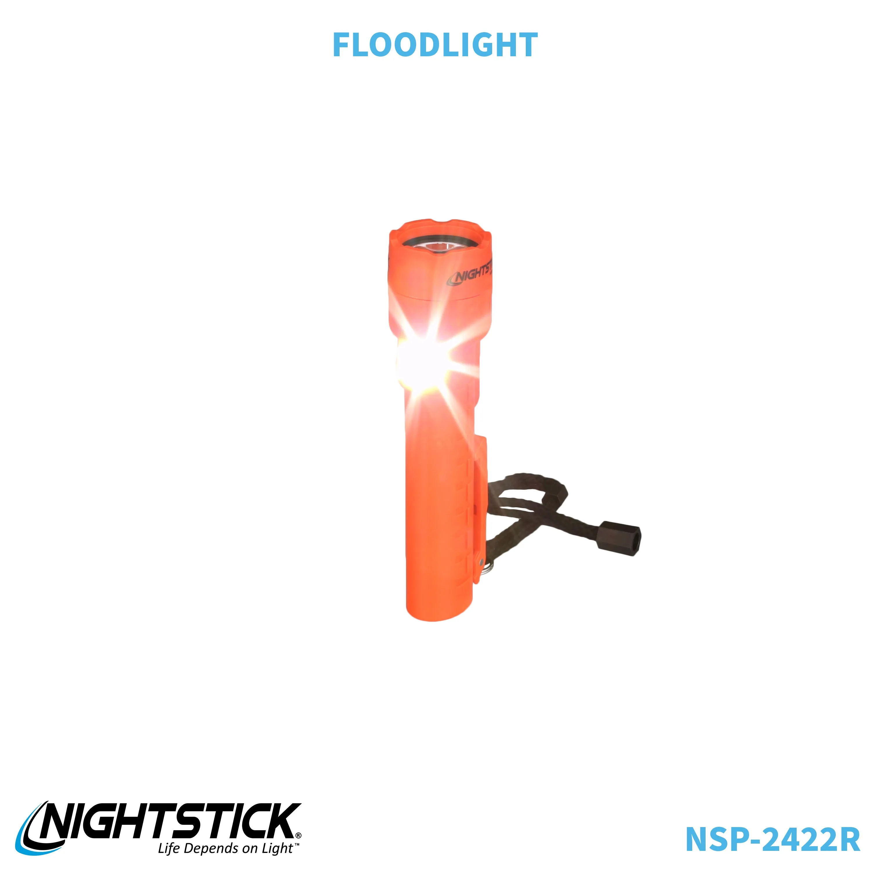 NSP-2422R: Dual-Light Flashlight w/Dual Magnets